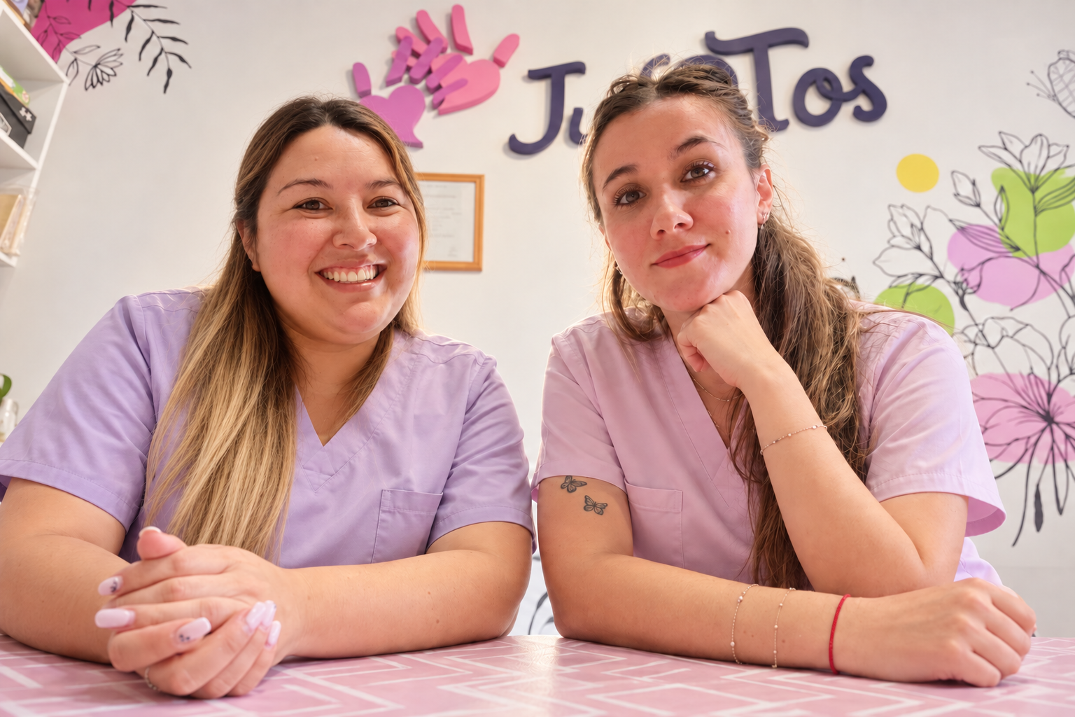 Jessy y Flor, coordinadoras de JunTOs, en el espacio